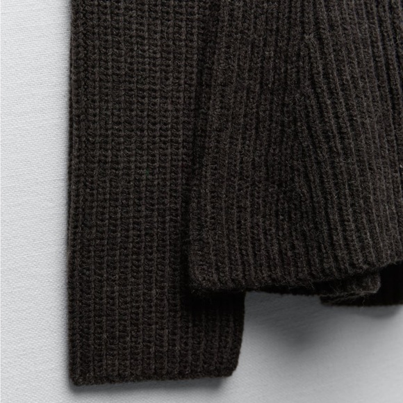 Zara fitted waist knit cardigan - Khaite style - Picture 3 of 12